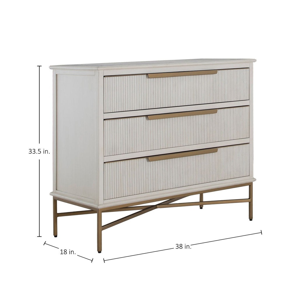 Riggs Mahogany Wood Chest - 3 Drawers