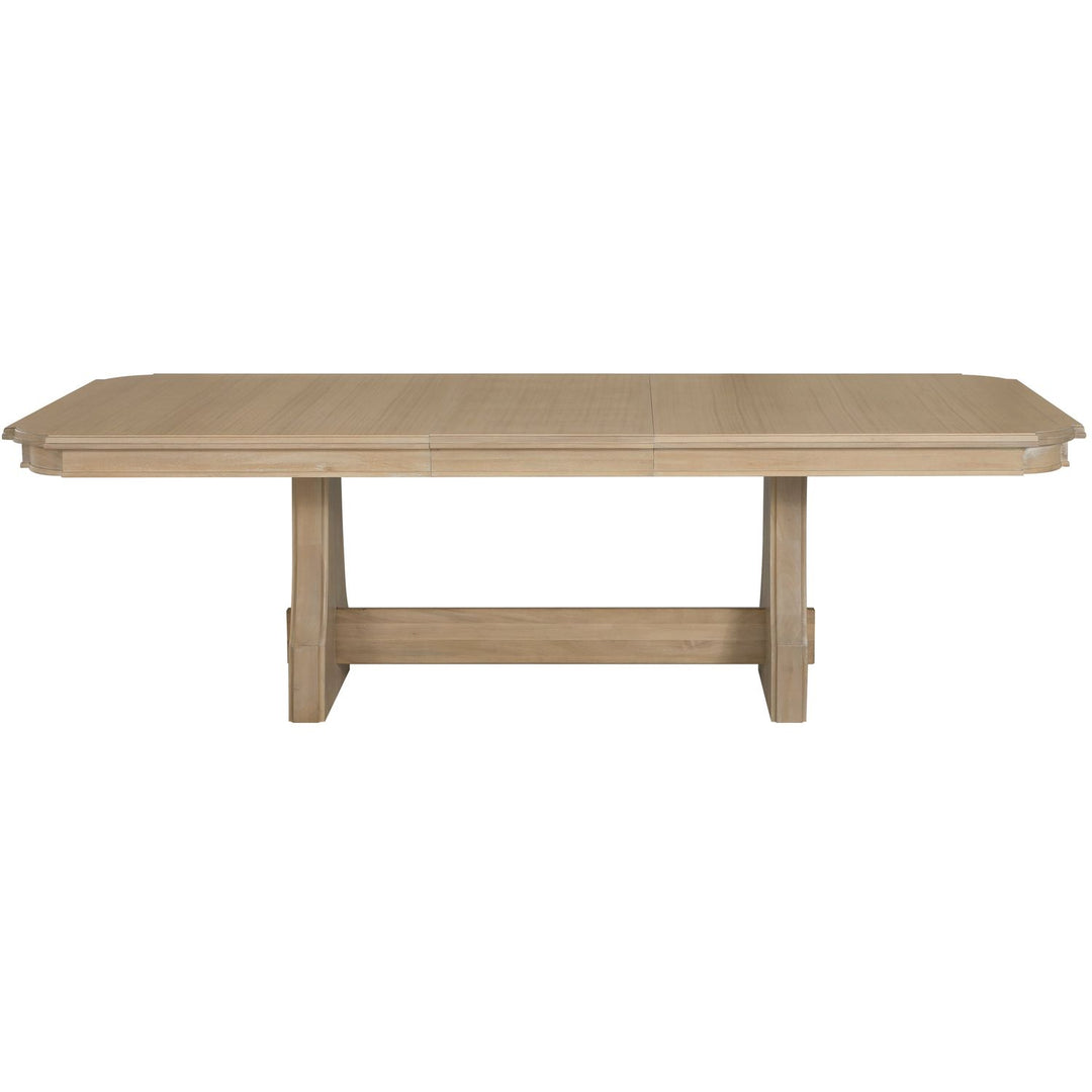 Maris Mahogany Rectangle Trestle Extension Dining Table - 78 In. W X 30 In. H