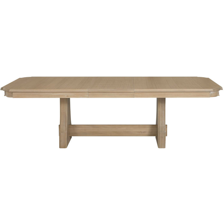 Maris Mahogany Rectangle Trestle Extension Dining Table - 78 In. W X 30 In. H