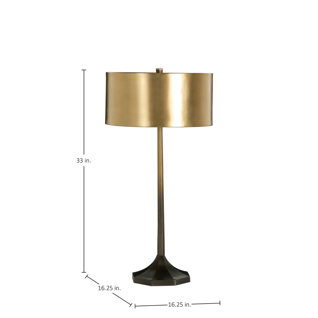 Ombre Faded Bronze Table Lamp - 33 In. H
