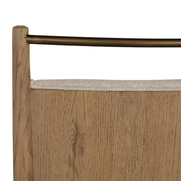 Highland Oak High Back Dining Arm Chair - Dawn