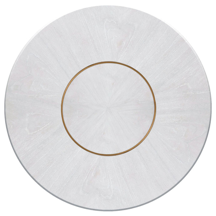 Morgan Wood Round Pedestal Dining Table - 60 In. W X 30.25 In. H