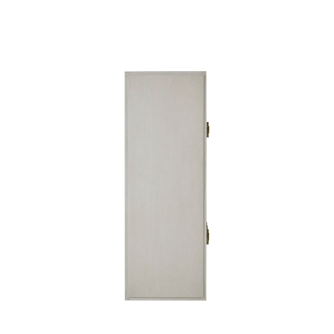 Fairmont Mindi Wood Dresser - 6 Drawers, Cerused White