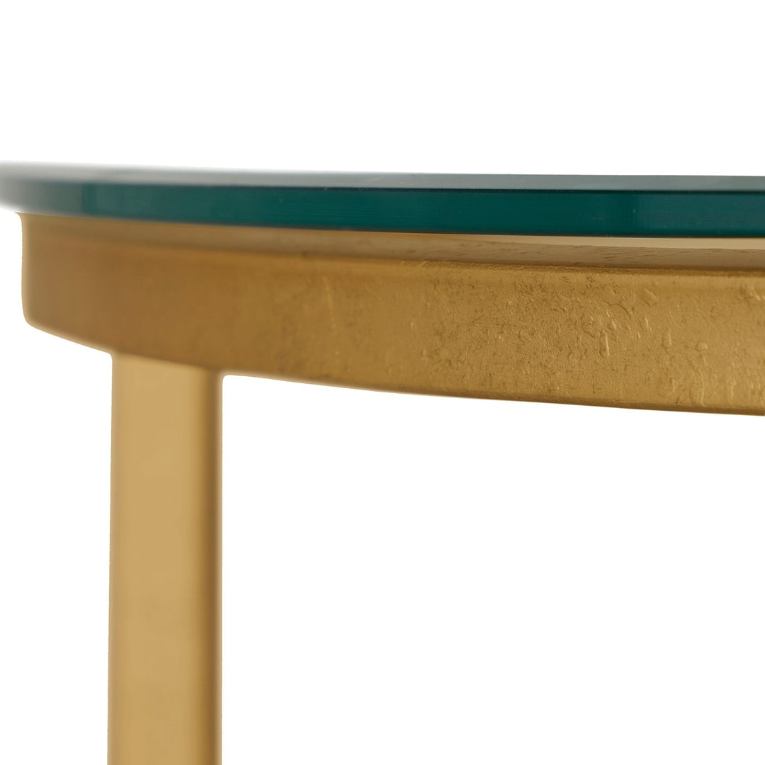 Constance Metal Round Side Table - 29 In. W X 26.625 In. H