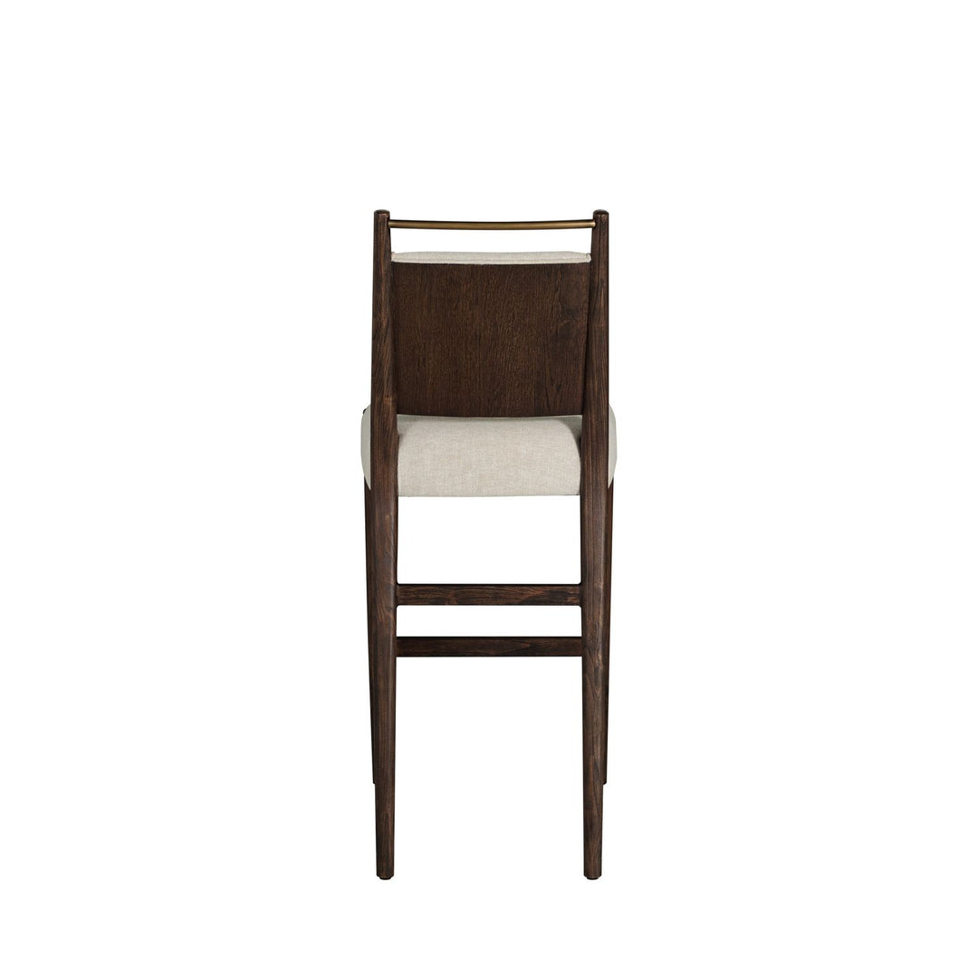 Highland Oak Reclined Back Bar Stool - Dusk