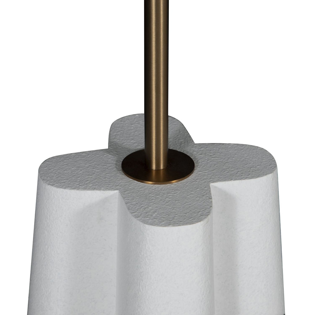 Florence Brushed Brass Cylinder Floor Lamp - 58.25 In. H