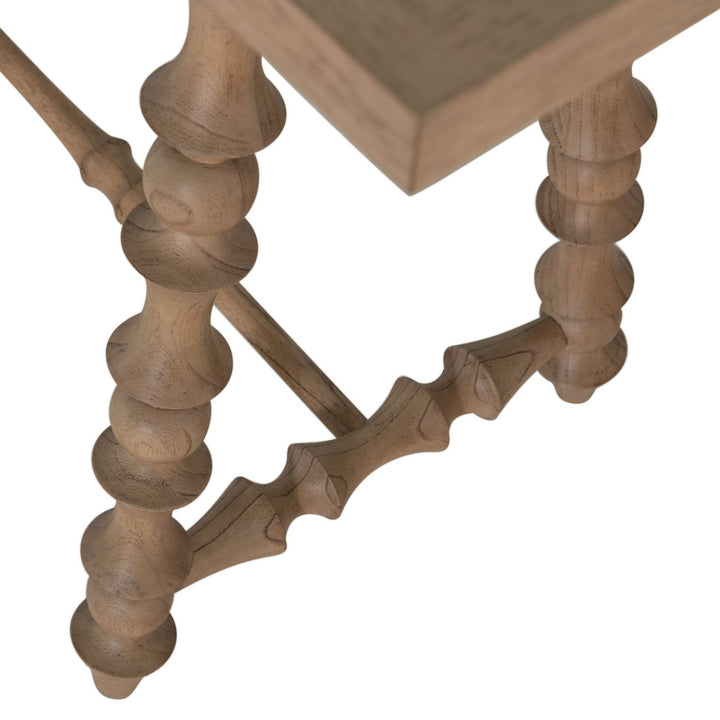 Kirkwood Mindi Veneer Rectangle Trestle Console Table - 70 In. W X 34.25 In. H