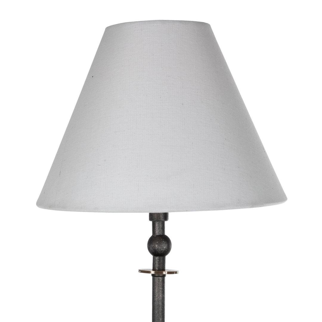 Vivek Iron Matte Antique Brass Console Table Lamp - 36.5 In. H