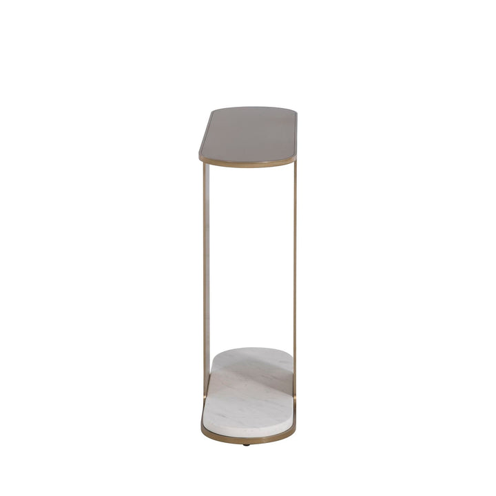 Cascade Metal Oval Side Table - 8 In. W X 24 In. H