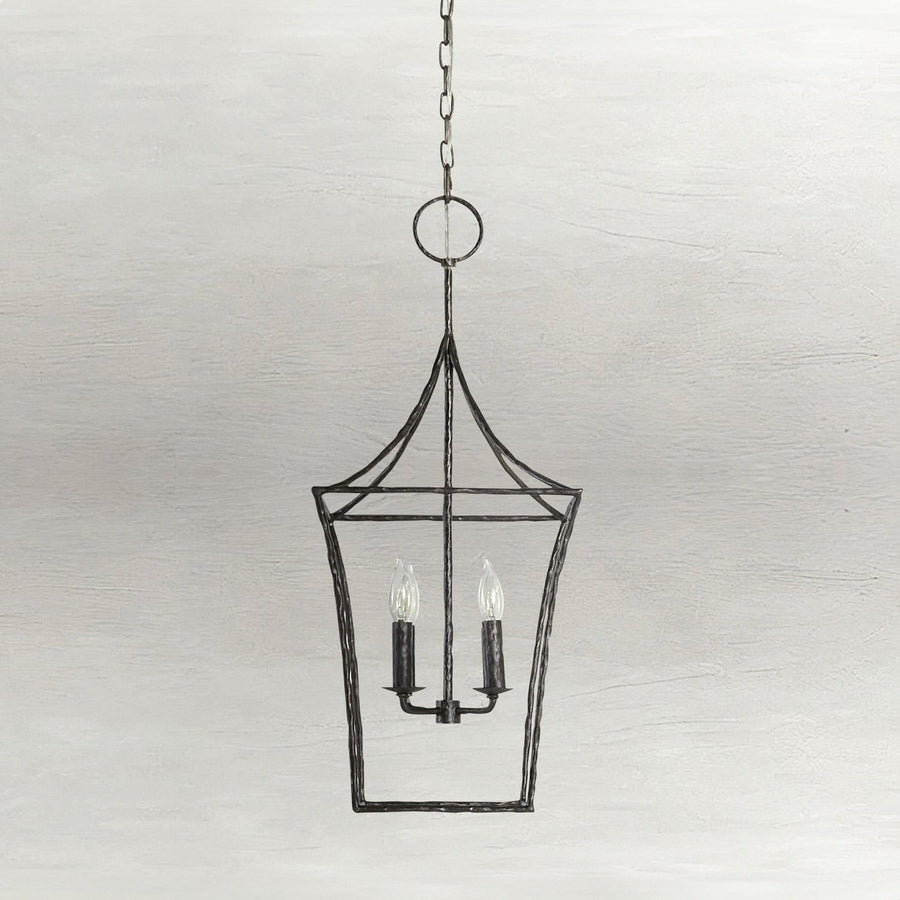 Clover Metal Black Large Pendant - 12.5 In. D X 30 In. H