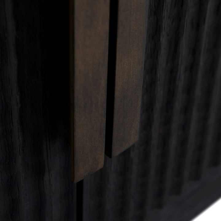 Diego Oak Sideboard - 2 Shelves, Dark Stained
