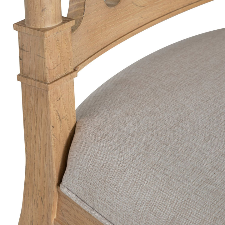 Mathis Wood Sculpted Back Dining Side Chair
