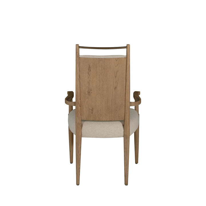 Highland Oak High Back Dining Arm Chair - Dawn