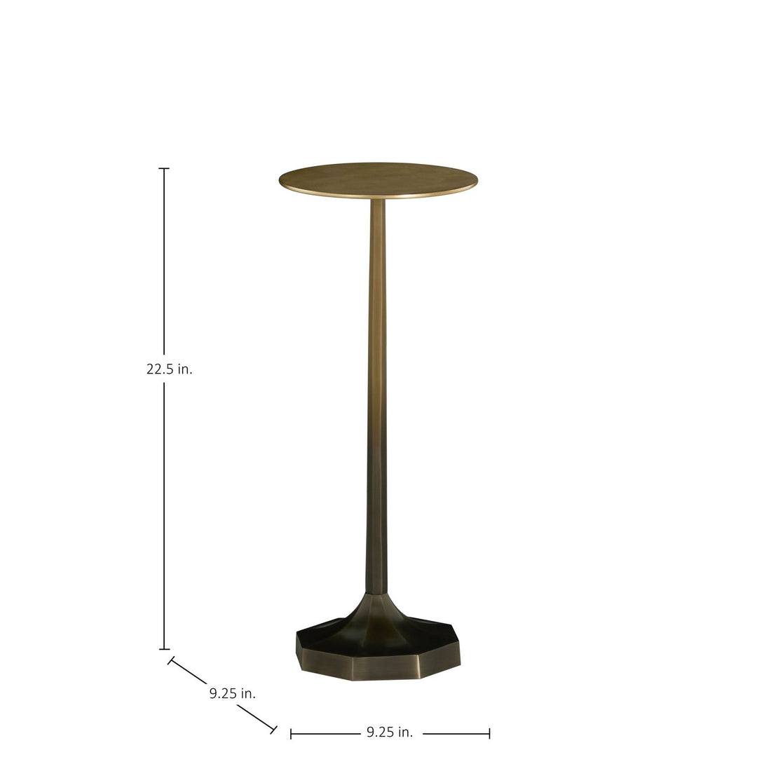 Ombre Metal Circle Pedestal Drink Table - 9.25 In. W X 22.5 In. H
