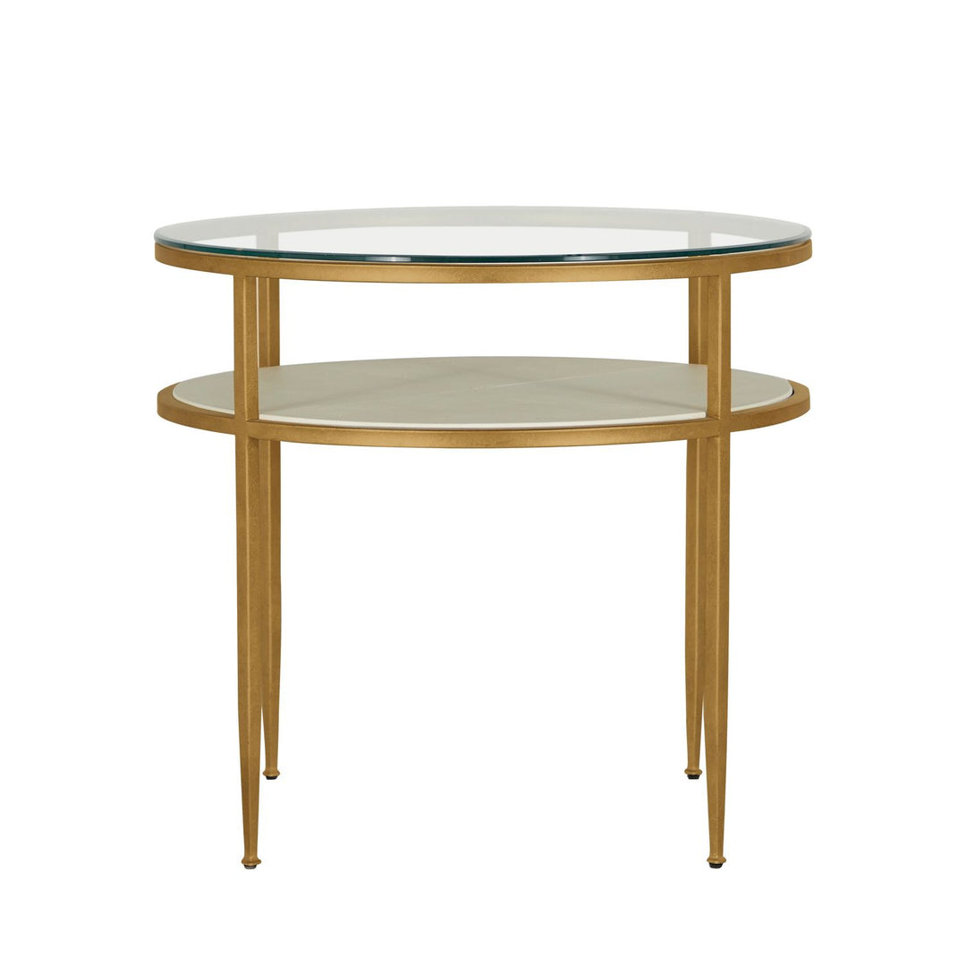 Constance Metal Round Side Table - 29 In. W X 26.625 In. H