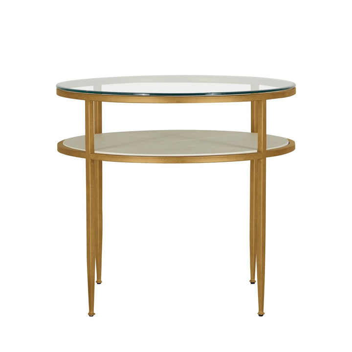 Constance Metal Round Side Table - 29 In. W X 26.625 In. H