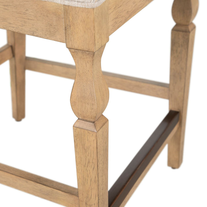 Gaston Upholstered Wooden Counter Stool