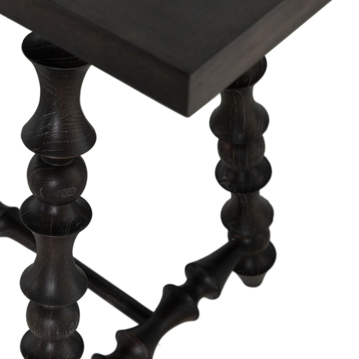 Kirkwood Mindi Veneer Rectangle Trestle Console Table - 70 In. W X 34.25 In. H