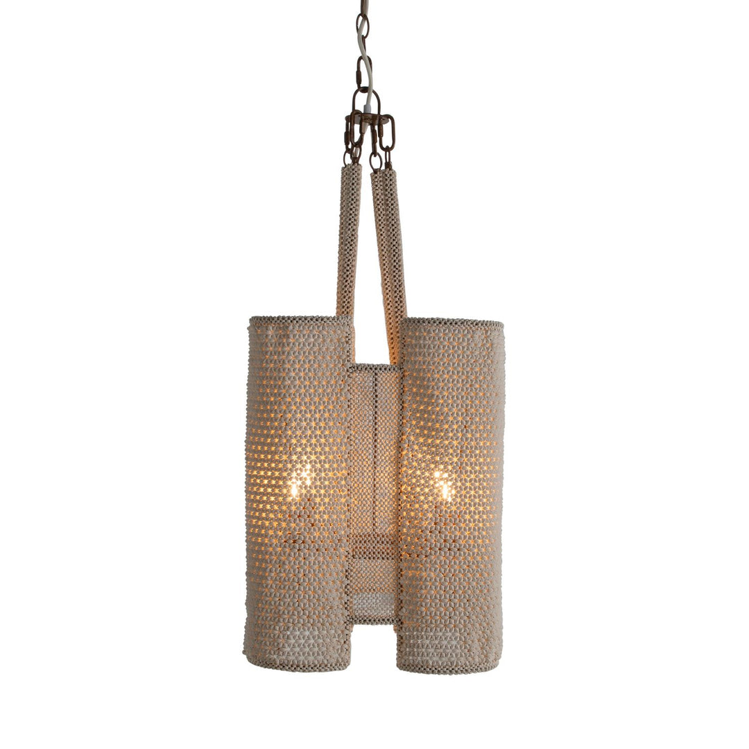 Teagan Wood Winter White Pendant Chandelier - 18.5 In. W X 20.625 In. H