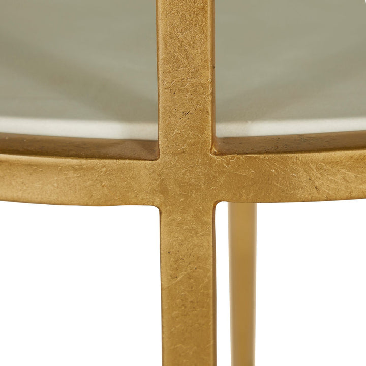 Constance Metal Round Side Table - 29 In. W X 26.625 In. H