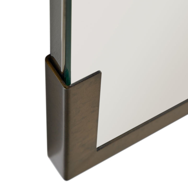 Roth Rectangle Vanity Mirror - Antique Brass, 43 In. H X 28.5 In. W X 1 In. D