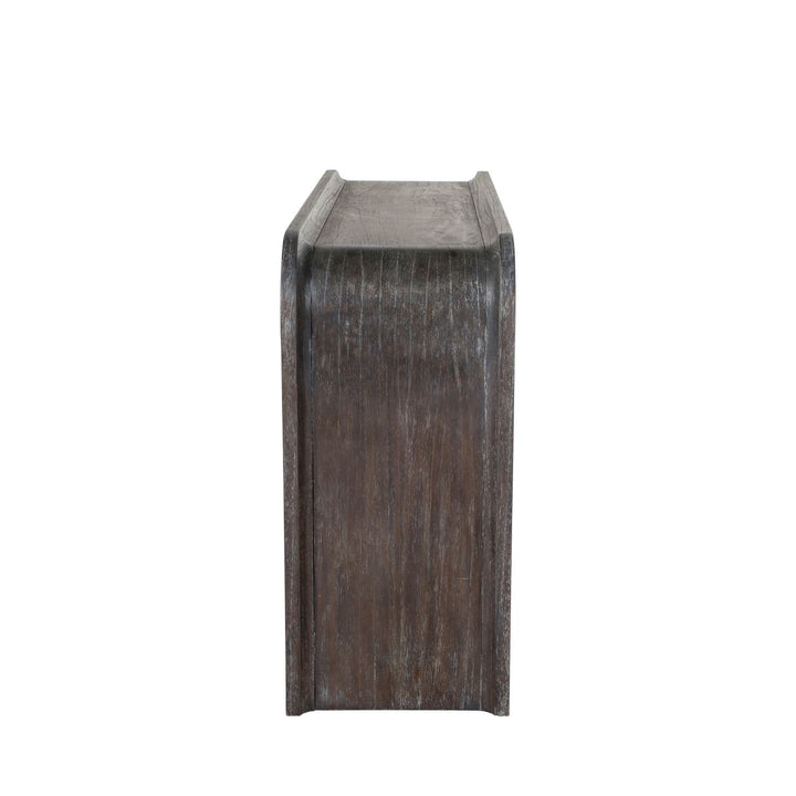 Norman Mindi Wood Rectangle Waterfall Console Table - 61 In. W X 34 In. H