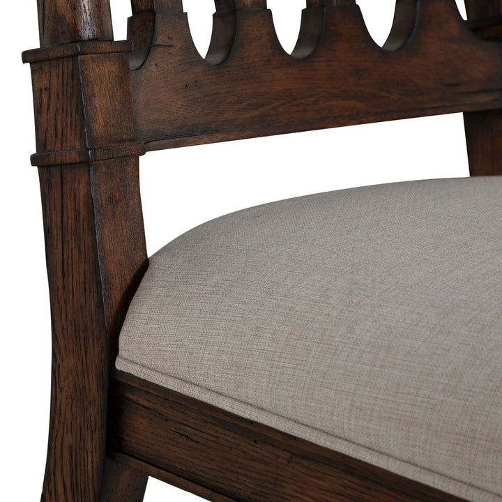 Mathis Wood Sculpted Back Dining Side Chair