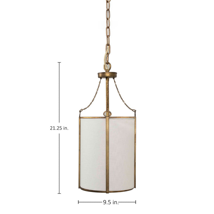 Ida Metal Antique Bronze Pendant - 9.5 In. D X 21.25 In. H