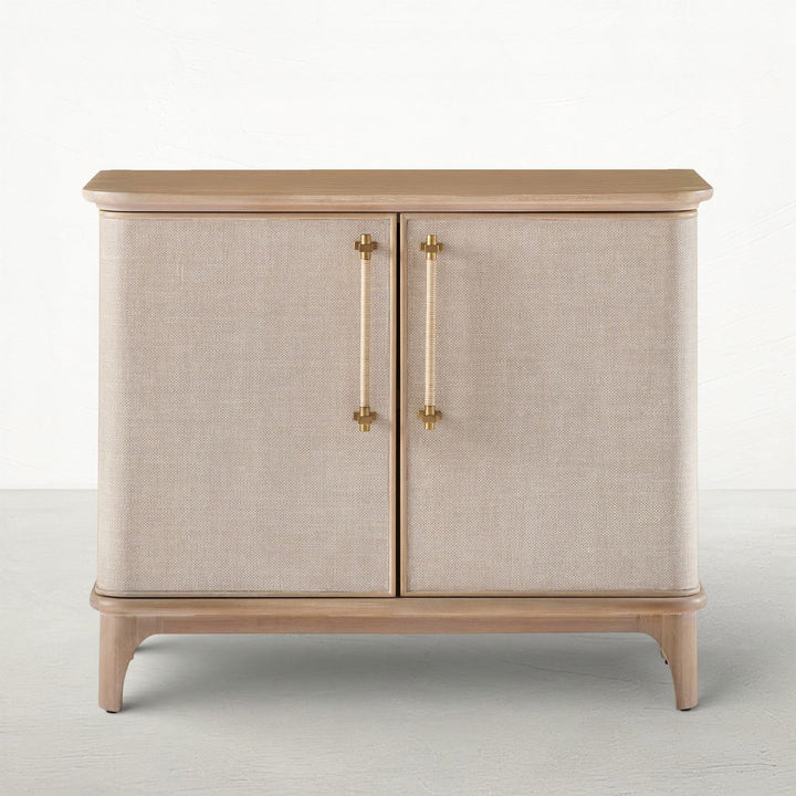 Somerset Mahogany Wood Accent Chest - 1 Shelves, Drift Cabinet
