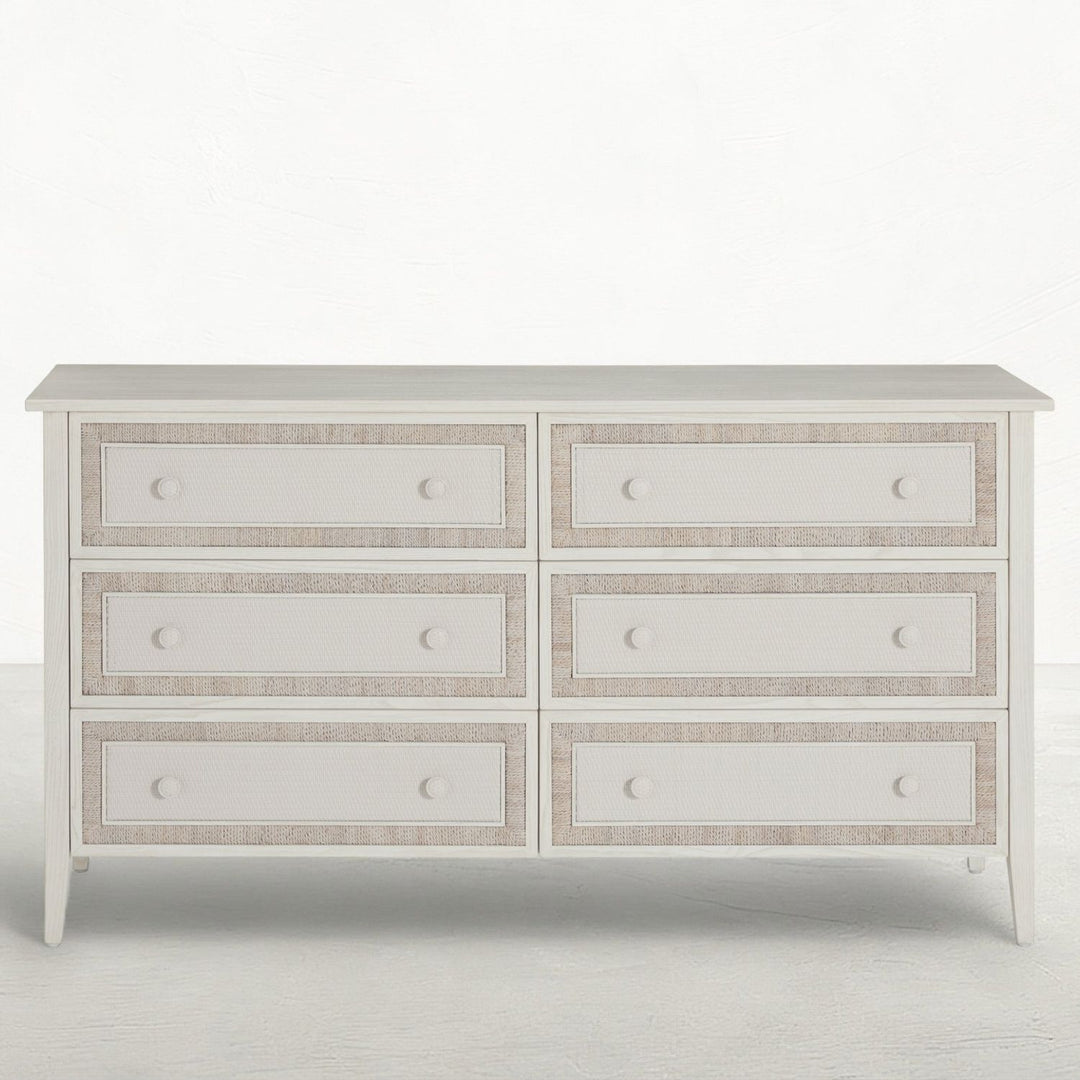 Grand Bermuda Sungkai Wood Dresser - 6 Drawers