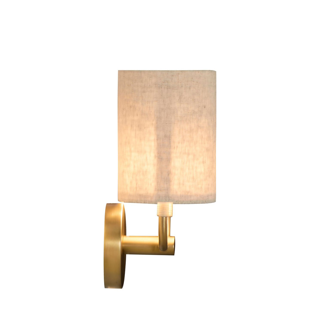 Shorelight Satin Brass Rattan Wall Sconce - 5.75 In. D X 12.5 In. H