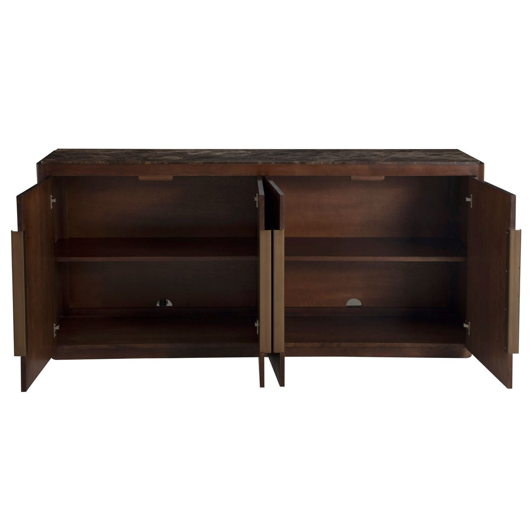 Summit Ash Burl Sideboard - 2 Shelves, Dusk