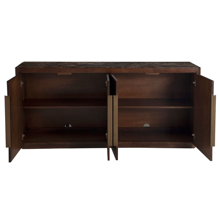 Summit Ash Burl Sideboard - 2 Shelves, Dusk