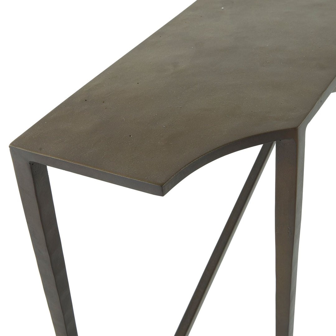 Fennick Iron Unique Minimalist Console Table - 60 In. W X 34 In. H