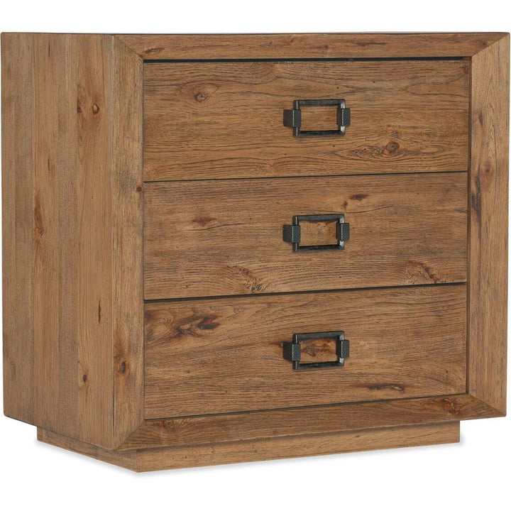 Nightstands Montana Three Drawer Nightstand - Brown - Wood