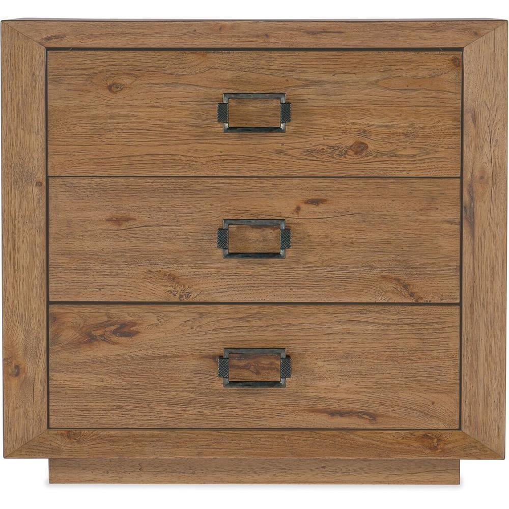Nightstands Montana Three Drawer Nightstand - Brown - Wood
