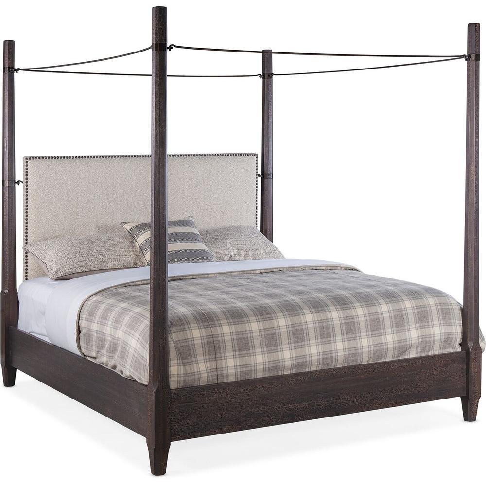 Montana Poster Bed With Canopy - Black
