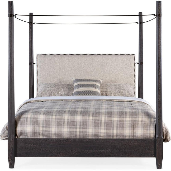 Beds Montana Poster Bed With Canopy - Black