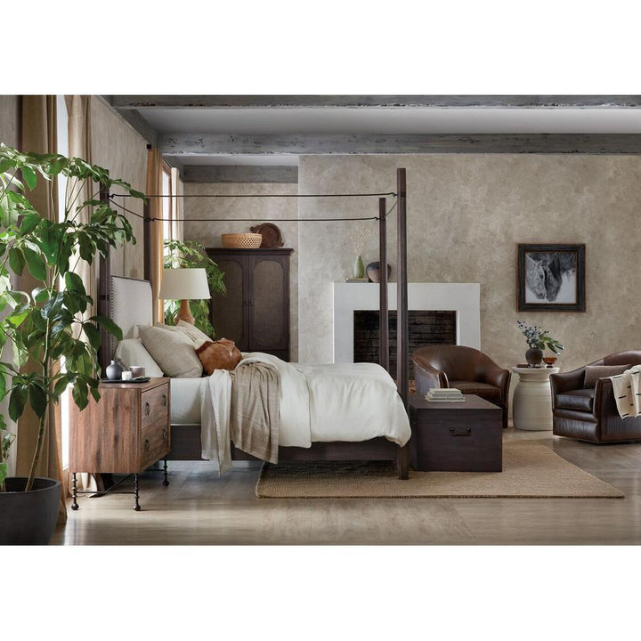 Beds Montana Poster Bed With Canopy - Black