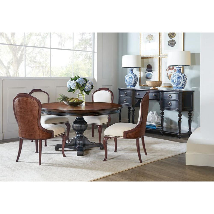 Dining Tables Charleston Round Pedestal Dining Table w/1-20in leaf