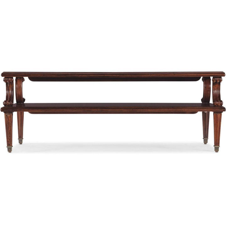 Coffee Tables Hamption Rectangle Cocktail Table - Brown - Metal Resin Wood - Rectangle