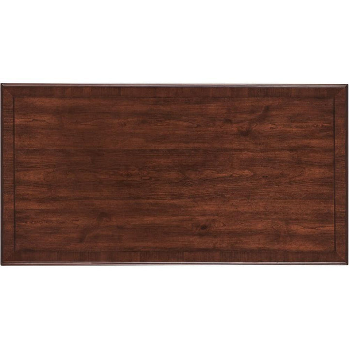 Hamption Rectangle Cocktail Table - Brown - Metal Resin Wood - Rectangle