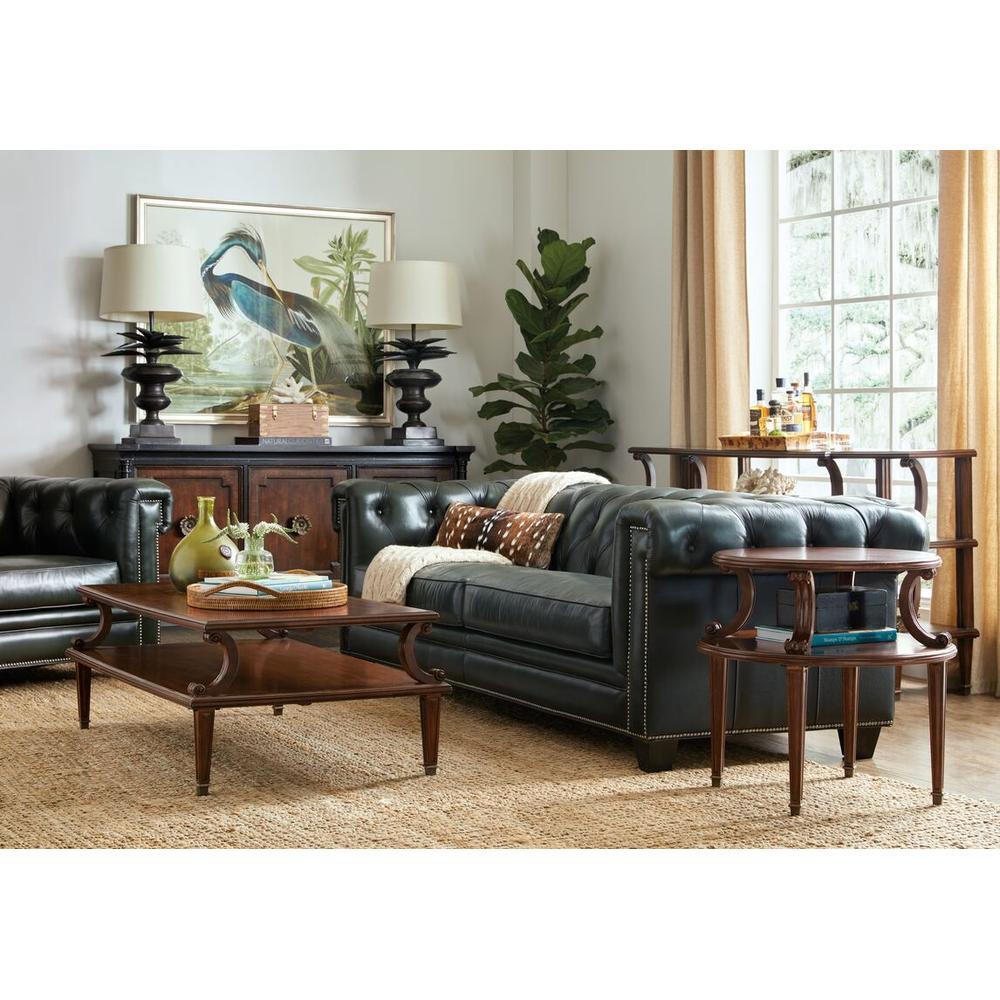 Coffee Tables Hamption Rectangle Cocktail Table - Brown - Metal Resin Wood - Rectangle