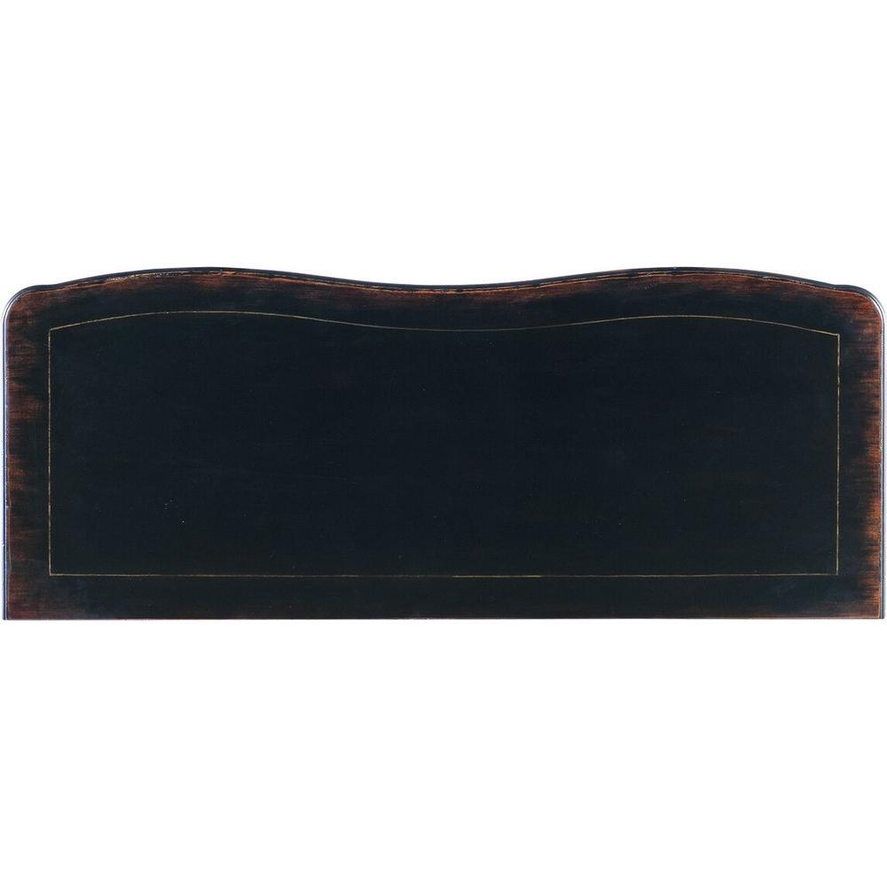 Hamption Three-Drawer Chest - Black Cherry - Brown - Metal Wood