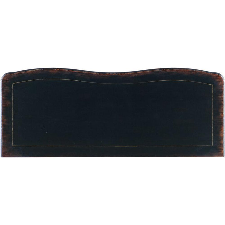 Hamption Three-Drawer Chest - Black Cherry - Brown - Metal Wood