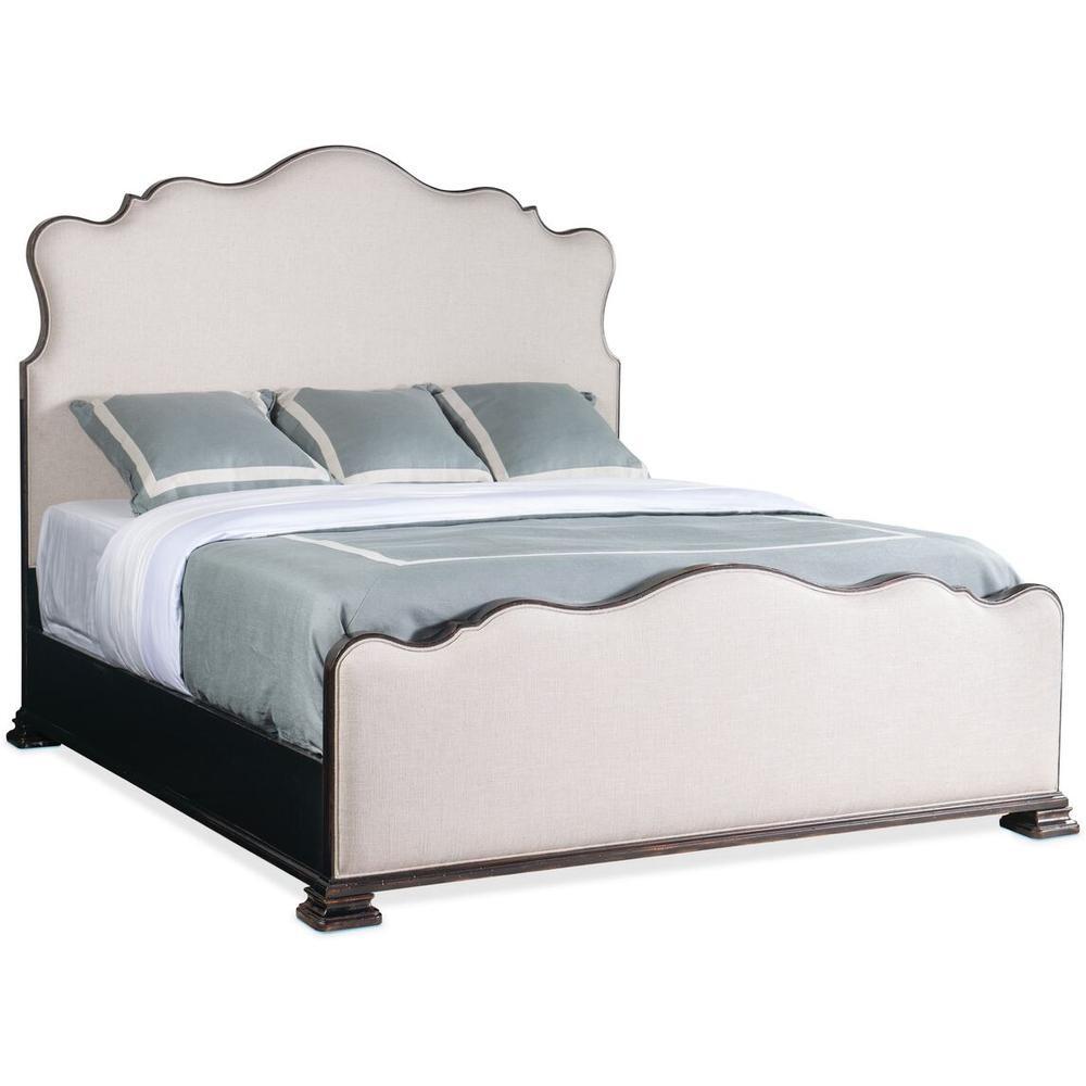 Charleston Cal King Upholstered Bed - Beige
