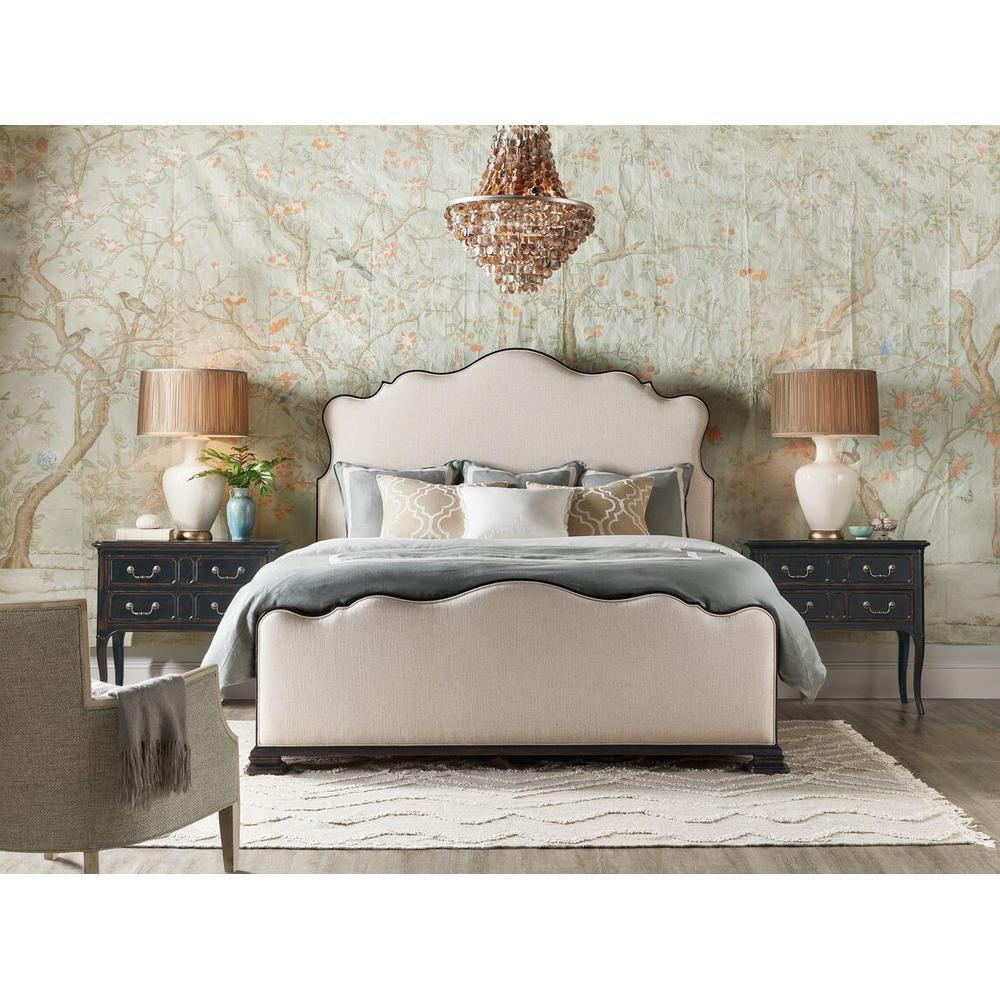 Beds Charleston Cal King Upholstered Bed - Beige