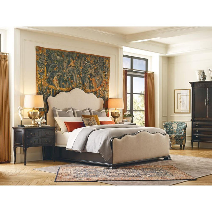 Beds Charleston Cal King Upholstered Bed - Beige