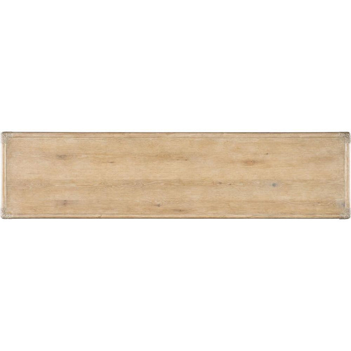 Solace Pole Rattan Console - Light Wood