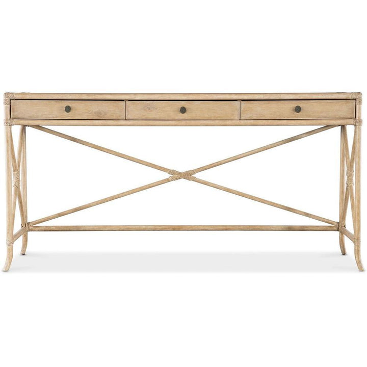 Console Tables Solace Pole Rattan Console - Light Wood